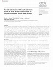 Research paper thumbnail of Social Allostasis and Social Allostatic Load: A New Model for Research in Social Dynamics, Stress, and Health