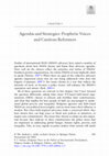 Research paper thumbnail of Agendas and Strategies: Prophetic Voices and Cautious Reformers