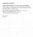 Research paper thumbnail of Supplementary material to "Optimal model complexity for terrestrial carbon cycle prediction