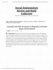 Research paper thumbnail of Curiosity and Anti Economy: A Response to Florian Jaton