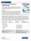 Research paper thumbnail of Reciprocity and Its Practice in Social Research