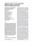 Research paper thumbnail of Integration of Notch 1 and Calcineurin/NFAT Signaling Pathways in Keratinocyte Growth and Differentiation Control