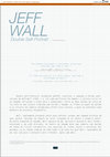 Research paper thumbnail of Jeff Wall: Double Self-Portrait