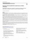 Research paper thumbnail of Disposition of Oral Cannabidiol-Rich Cannabis Extracts in Children with Epilepsy