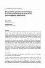 Research paper thumbnail of Responsible epistemic technologies: A social-epistemological analysis of autocompleted web search