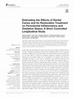 Research paper thumbnail of Estimating the Effects of Dental Caries and Its Restorative Treatment on Periodontal Inflammatory and Oxidative Status: A Short Controlled Longitudinal Study