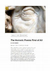 Research paper thumbnail of LR The Homeric Poems First of All [ 2022 ]