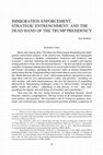 Research paper thumbnail of Immigration Enforcement, Strategic Entrenchment, and the Dead Hand of the Trump Presidency, 2021 University of Illinois Law Review Online 46 (Biden 100 Days)