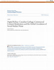 Research paper thumbnail of Digital Refuse: Canadian Garbage, Commercial Content Moderation and the Global Circulation of Social Media’s Waste