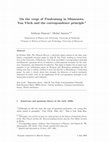 Research paper thumbnail of On the verge of Umdeutung in Minnesota: Van Vleck