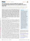 Research paper thumbnail of The evolutionarily conserved miRNA-137 targets the neuropeptide hypocretin/orexin and modulates the wake to sleep ratio