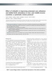 Research paper thumbnail of Effect of mHealth in improving antenatal care utilization and skilled birth attendance in low- and middle-income countries: a systematic review protocol