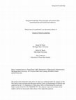 Research paper thumbnail of Integrated Leadership Integrated leadership: How principals and teachers share transformational and instructional influence Manuscript to be published in an upcoming edition of Journal of School Leadership