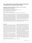 Research paper thumbnail of Human adipose-derived stem cells (hASCs) proliferate and differentiate in osteoblast-like cells on trabecular titanium scaffolds