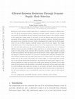 Research paper thumbnail of Efficient Emission Reduction Through Dynamic Supply Mode Selection