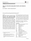 Research paper thumbnail of Three-way interaction among plants, bacteria, and coleopteran insects