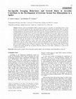 Research paper thumbnail of Sex-specific foraging behaviours and growth rates in juveniles contribute to the development of extreme sexual size dimorphism in a spider