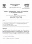 Research paper thumbnail of A general lumped model for transient heat conduction in one-dimensional geometries