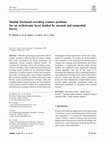 Research paper thumbnail of Double frictional receding contact problem for an orthotropic layer loaded by normal and tangential forces