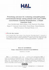 Research paper thumbnail of Prioritising outcomes for evaluating eosinophil-guided corticosteroid therapy among patients with acute COPD exacerbations requiring hospitalisation: a Delphi consensus study