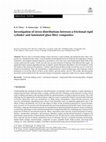 Research paper thumbnail of Investigation of stress distributions between a frictional rigid cylinder and laminated glass fiber composites