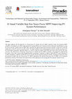 Research paper thumbnail of IC-based Variable Step Size Neuro-Fuzzy MPPT Improving PV System Performances