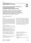 Research paper thumbnail of Leaf manganese concentrations as a tool to assess belowground plant functioning in phosphorus-impoverished environments