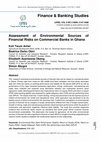 Research paper thumbnail of Assessment of Environmental Sources of Financial Risks on Commercial Banks in Ghana