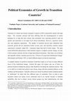 Research paper thumbnail of Political economics of growth in transition countries