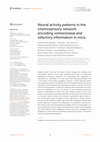 Research paper thumbnail of Neural activity patterns in the chemosensory network encoding vomeronasal and olfactory information in mice