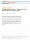 Research paper thumbnail of Integrating pheromonal and spatial information in the amygdalo-hippocampal network