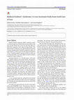 Research paper thumbnail of Medical Students’ Syndrome: A Cross Sectional Study from South East of Iran