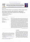 Research paper thumbnail of Efficacy of a BVDV subunit vaccine produced in alfalfa transgenic plants