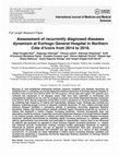 Research paper thumbnail of Assessment of recurrently diagnosed diseases dynamism at Korhogo General Hospital in Northern Cte dIvoire from 2014 to 2018