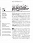 Research paper thumbnail of Relationship Between Imaging Biomarkers of Stage I Cervical Cancer and Poor-Prognosis Histologic Features: Quantitative Histogram Analysis of Diffusion-Weighted MR Images