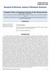 Research paper thumbnail of Transgenic Plants as Expression Factories for Bio Pharmaceuticals