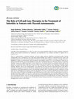 Research paper thumbnail of The Role of Cell and Gene Therapies in the Treatment of Infertility in Patients with Thyroid Autoimmunity