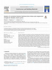 Research paper thumbnail of Analysis of correlation between hydration heat release and compressive strength for blended cement pastes