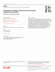 Research paper thumbnail of Perceptions de femmes cadres dans une entreprise typiquement masculine1