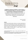 Research paper thumbnail of O NÚMERO DE JURADOS NO TRIBUNAL DO JÚRI DO BRASIL: A DECISÃO POR MAIORIA SIMPLES E A VIOLAÇÃO AO PRINCÍPIO