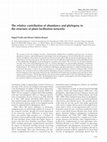 Research paper thumbnail of The relative contribution of abundance and phylogeny to the structure of plant facilitation networks