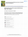 Research paper thumbnail of Determinants of on-farm cassava biodiversity in Ogun State, Nigeria