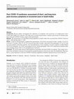 Research paper thumbnail of Post‐COVID-19 syndrome: assessment of short- and long-term post-recovery symptoms in recovered cases in Saudi Arabia