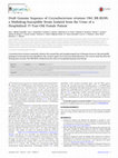 Research paper thumbnail of Draft Genome Sequence of Corynebacterium striatum 1961 BR-RJ/09, a Multidrug-Susceptible Strain Isolated from the Urine of a Hospitalized 37-Year-Old Female Patient