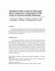 Research paper thumbnail of Simulation Studies of Spectral Subtraction Based Temperature Compensation of FBG Sensor for Structural Health Monitoring