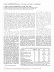 Research paper thumbnail of Early to Middle Miocene monsoon climate in Australia