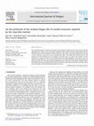 Research paper thumbnail of On the prediction of the residual fatigue life of cracked structures repaired by the stop-hole method