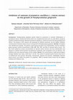 Research paper thumbnail of Inhibition of namnam (Cynometra cauliflora L.) leaves extract on the growth of Porphyromonas gingivalis