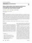 Research paper thumbnail of Influence of light conditions (colour temperature and illuminance) on the evaluation of root translucency for the application of Lamendin's age-at-death estimation technique