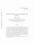 Research paper thumbnail of Fermion number non-conservation and gravity